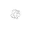 Der Oh Happy Day-Ring, ein atemberaubendes Silber-Accessoire, besticht durch ein durchbrochenes Design mit anmutigen, symmetrischen Mustern, die eine kunstvolle Schleifenstruktur bilden. Seine komplizierten Wirbel verleihen dem Ring einen eleganten Charme. Das Stück wird vor einem makellos weißen Hintergrund präsentiert.