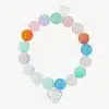 Entdecke das Flex Love Armband – dein neues Lieblingsaccessoire! Erlebe die erfrischende Kombination aus leuchtenden Farben wie Orange, Blau, Pink und Grün, die deine Persönlichkeit zum Strahlen bringen. Der funkelnde Silberherz-Anhänger verleiht dem Design einen modernen Touch, während das gravierte Tag in der Nähe des Verschlusses für ein stilvolles Finish sorgt. Mach dein Handgelenk zum Highlight!.