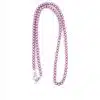 Entdecke das stylische Accessoire, das deinen Alltag aufpeppt: ein langes, pinkfarbenes Perlen-Lanyard mit schickem Silberverschluss und praktischem Klarsicht-Kartenhalter. Perfekt, um deinem Look eine moderne Note zu verleihen und alle wichtigen Karten immer griffbereit zu haben. Probier's aus und mach dein Outfit zum Hingucker! 🌟.