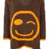 Entdecke dein neues Must-have: Der Oversize Wollmix-Pullover "Smile" - weich, stylisch und mit coolen gelben Details!.