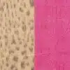 Entdecke dein neues Must-have: Der Zwillingsherz Schal "Leo Traum" begeistert mit wildem Leo-Print und leuchtendem Pink!.