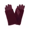 Entdecke die maroonfarbenen Rosalind Handschuhe mit angesagten Rippbündchen - dein Must-have für stylische Wärme!.
