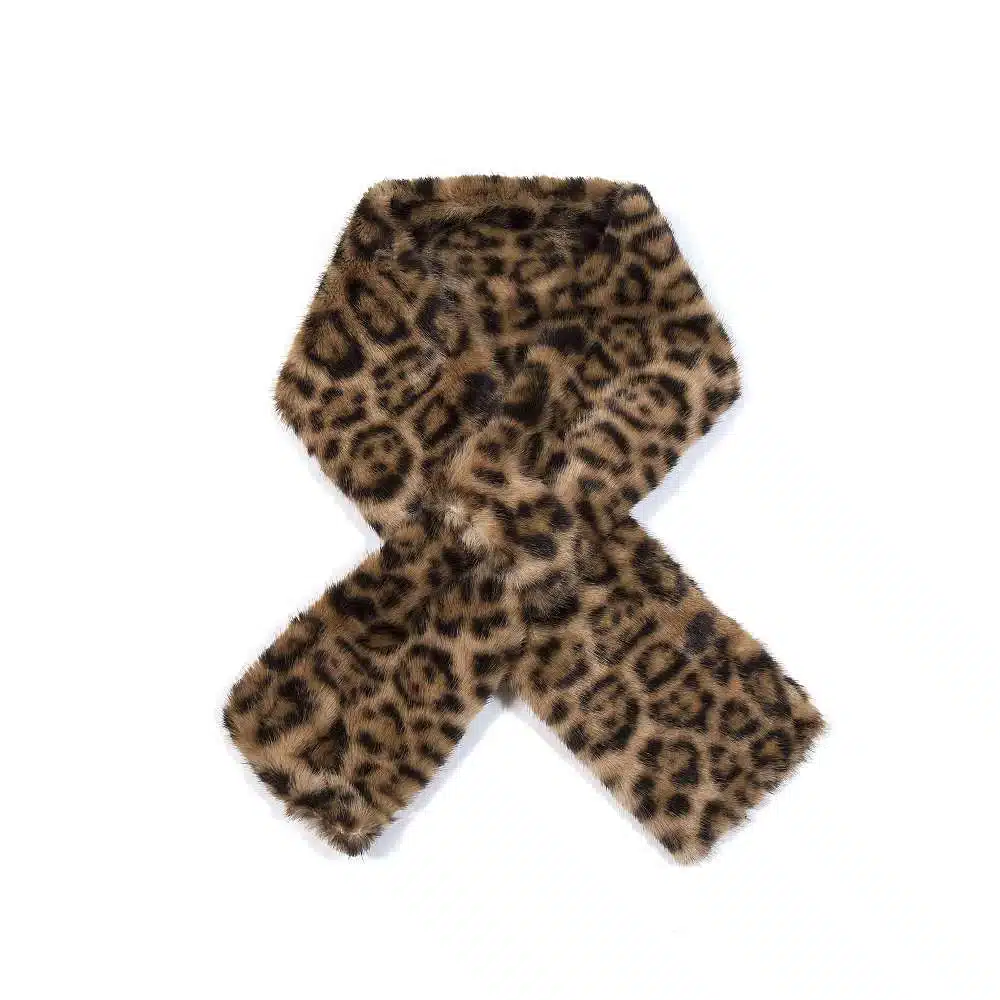 Abnehmbarer Kragen & Manschetten Set Leopardenmuster Für Damen - Fake Hemd-Accessoire Für Blusen & Pullover
