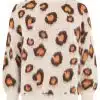 Mit dem Zwillingsherz Kuschel-Pullover "Soft Leo" trägst du ein Statement: Cremiger Chic mit wildem Leo-Print, trendy und bequem!.