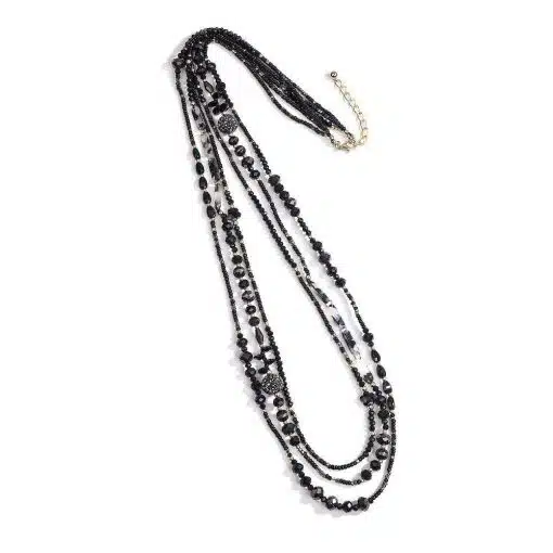 Mit der "Glanzmomente" Kette setzt du ein Statement: Schwarze Perlen, goldener Verschluss - modern, raffiniert und absolut im Trend.