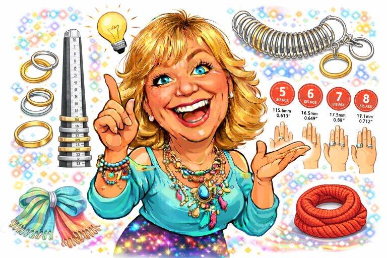 Home - Modeshop Ring Grössentabelle: Frau erklärt Ringgrößen mit Ringmaß, Ring Dorn, Ringe. Finden Sie Ihre Ringgröße einfach!