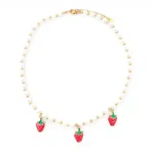 erdbeer pearl kette