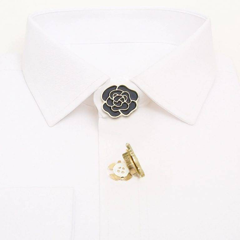 Button Bloom Knopfabdeckung: Elegante Rosen Knopfabdeckung für Hemden. Stilvolle Accessoires für Herren. 