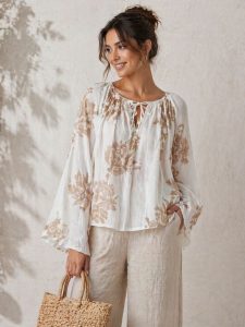 Étoile cotton bluse