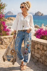 boho statement jeans „ibiza soul“