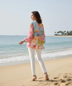 sunset paradise bluse