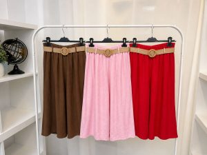 cropped hose mit gürtel