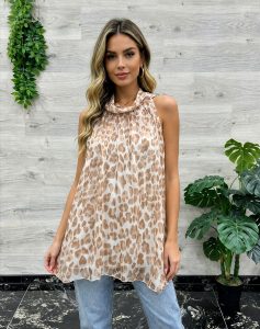 leo neck bluse