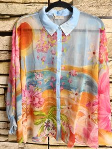 sunset paradise bluse