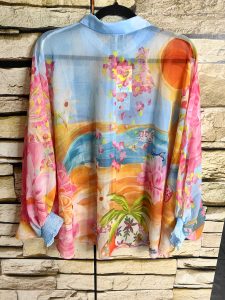 sunset paradise bluse