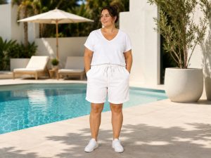 Uni "Zauberhafte Hose Sommer Vibes"Kurz Ladysize