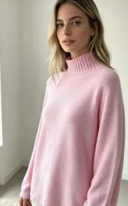 Rosa Pullover Modell Frau
