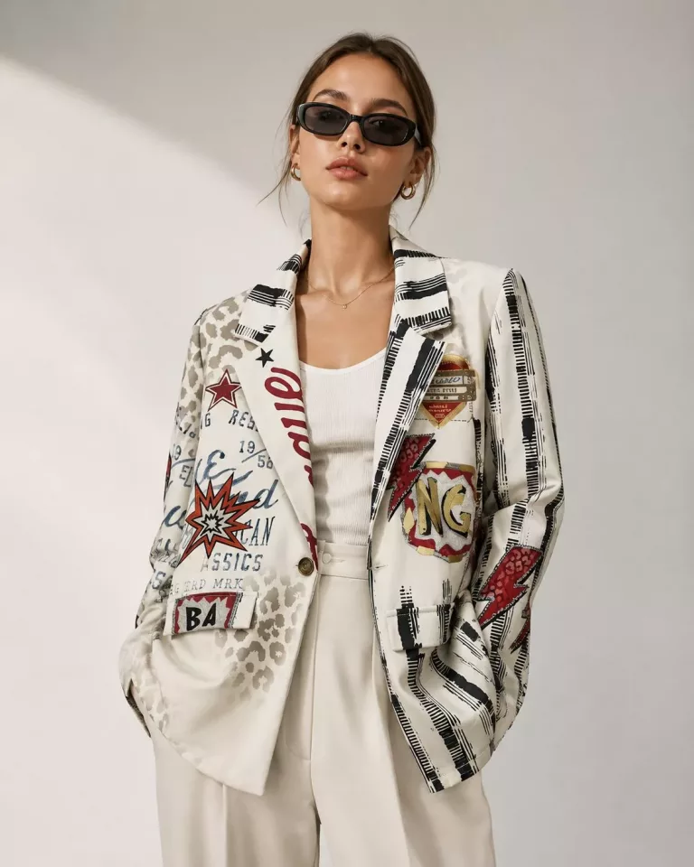 Damen-Blazer mit Print
