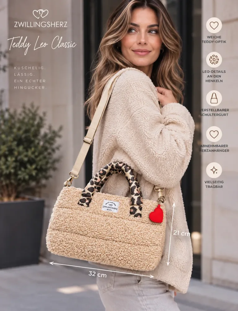 Tasche Teddy Leo Classic Beige