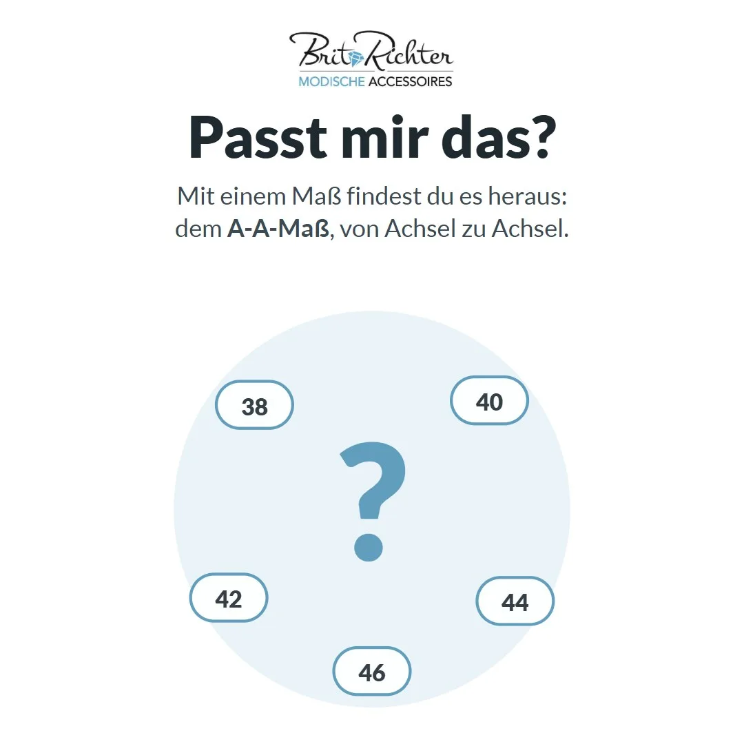 Passt mir das? Mit dem A-A-Maß von Achsel zu Achsel findest du es heraus.